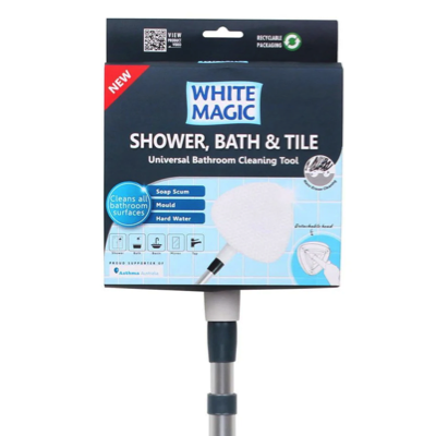 WHITE MAGIC Shower, Bath & Tile Universal Bathroom Cleaning Tool WM-SBNT